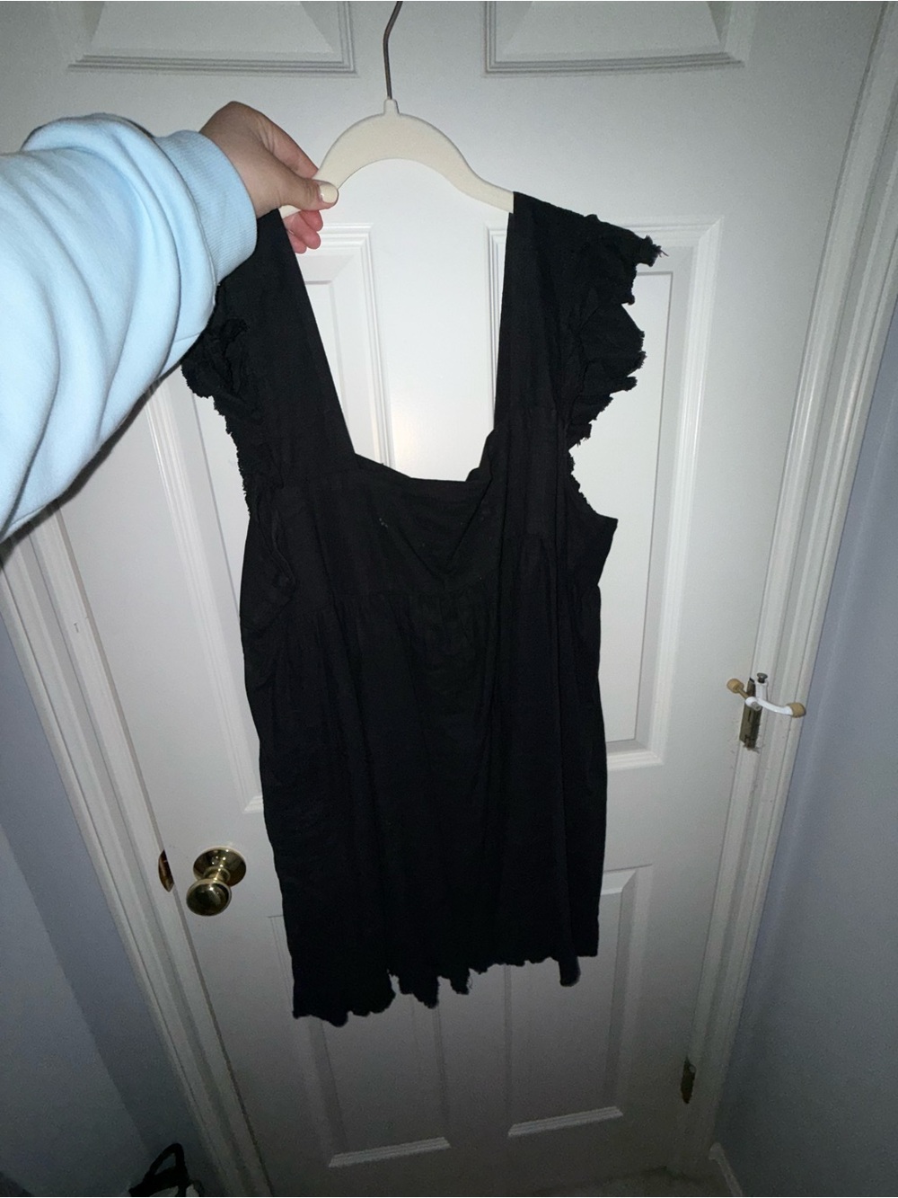 aerie Black Tank Top with Branding Tag